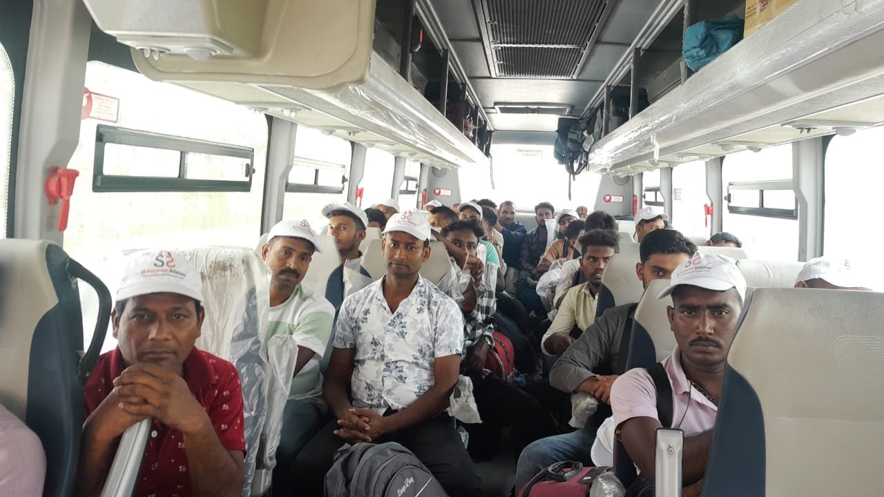 Selected candidates travelling for onboarding after final selection